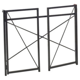 Urbn-Living Urbnliving Height 74Cm Rectangle Wooden Folding Table Steel Colour White Legs Computer Work Office Desk Bedroom - thumbnail 4