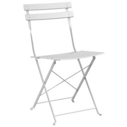 Walplus Garden Folding Chair Folding 2 Pcs White 42 X 46 X 82Cm Steel - thumbnail 4