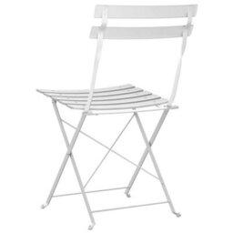 Walplus Garden Folding Chair Folding 2 Pcs White 42 X 46 X 82Cm Steel - thumbnail 7