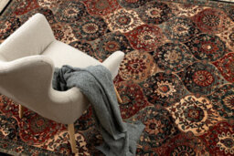 RugsX Wool Carpet Kashqai 4373 500 Oriental, Trellis Green / Claret   160X240 Cm - thumbnail 5