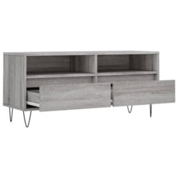 Berkfield Tv Cabinet Grey Sonoma 100X34.5X44.5 Cm Engineered Wood - thumbnail 6