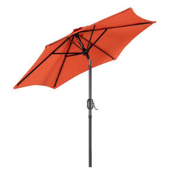 Vonhaus Parasol 2M, Garden Umbrella, Sun Shade Canopy With Hand Crank, Tilt Function, Uv30+ Protection, Air Vent, Steel Frame - thumbnail 9