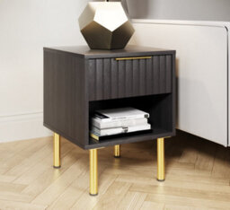 Gfw Nervata Lamp/side Table Black/gold - thumbnail 1