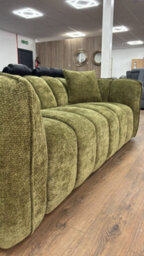 Stratus Interiors Venice Chunky Panel Sofa Plush, Stylish & Durable Living Room Sofa - Green - 2 Seater - thumbnail 5
