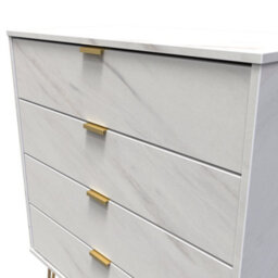 Fuji 4 Drawer Chest In Marble (Ready Assembled) - thumbnail 4
