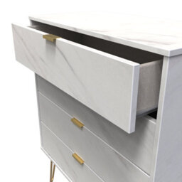 Fuji 4 Drawer Chest In Marble (Ready Assembled) - thumbnail 5