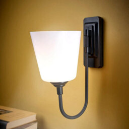 Wall Mounted Lamp - Battery Powered Cordless Rotating Angle Adjustable Led Spotlight Or Uplighter Light - H27 X W12 X D19Cm - thumbnail 2