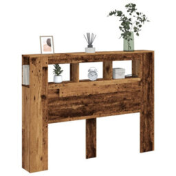 Walplus Led Headboard Old Wood 140X18.5X103.5 Cm Engineered Wood - thumbnail 5