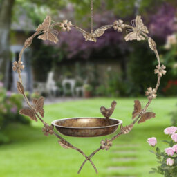 Dibor Butterfly Hanging Heart Outdoor Garden Decor Bird Feeder - thumbnail 1