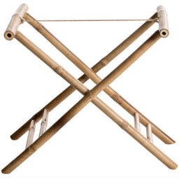 Beliani Side Table Misicuni Bamboo Wood Natural - thumbnail 6