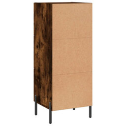 Berkfield Modern Sideboard Smoked Oak 34.5X34X90 Cm Engineered Wood - thumbnail 8