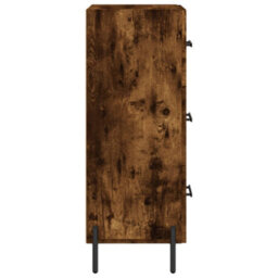 Berkfield Modern Sideboard Smoked Oak 34.5X34X90 Cm Engineered Wood - thumbnail 7