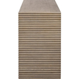 Wyld Haus Pirineus 3-Door Sideboard In Weathered Oak With Ribbed Doors - thumbnail 5