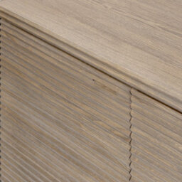Wyld Haus Pirineus 3-Door Sideboard In Weathered Oak With Ribbed Doors - thumbnail 9