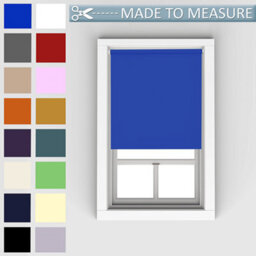 Caecus Blinds Made To Measure Blackout Roller Blind Electric Blue 150Cm - thumbnail 1