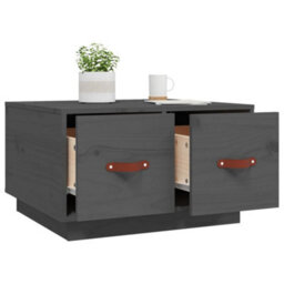 Walplus Coffee Table Grey 60X53X35 Cm Solid Wood Pine - thumbnail 5
