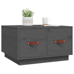 Walplus Coffee Table Grey 60X53X35 Cm Solid Wood Pine - thumbnail 4