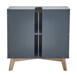 Living And Home Modern Grey Freestanding Under Sink Storage Cabinet With Plumbing Slot 600X300X602mm - thumbnail 4