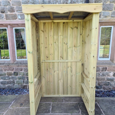 Churnet Valley Garden Furniture Ltd Churnet Valley Small Poly Smoking Shelter - image 1