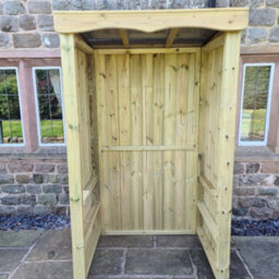 Churnet Valley Garden Furniture Ltd Churnet Valley Small Poly Smoking Shelter - thumbnail 1