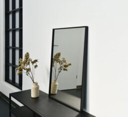 Nielsen Arlott Aluminium Rectangular Wall Mirror, Black Oak, 50 X 70Cm - thumbnail 4