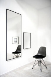Nielsen Arlott Aluminium Rectangular Wall Mirror, Black Oak, 50 X 70Cm - thumbnail 5