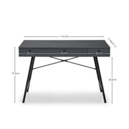 Oakham Signature Trianon Writing Desk In Grey - thumbnail 9