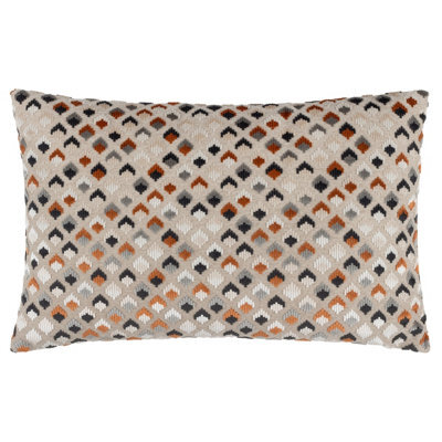 Paoletti Lexington Velvet Jacquard Feather Rich Cushion - image 1