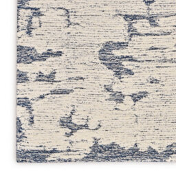 Blue Abstract Handmade Luxurious Modern Wool Rug For Bedroom & Living Room-160Cm X 221Cm - thumbnail 6