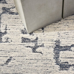 Blue Abstract Handmade Luxurious Modern Wool Rug For Bedroom & Living Room-160Cm X 221Cm - thumbnail 4