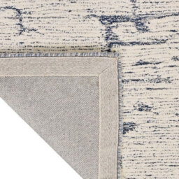 Blue Abstract Handmade Luxurious Modern Wool Rug For Bedroom & Living Room-160Cm X 221Cm - thumbnail 8