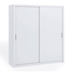 Spacious Bono Sz200 Sliding Door Wardrobe Practical Contemporary Bedroom White - thumbnail 5