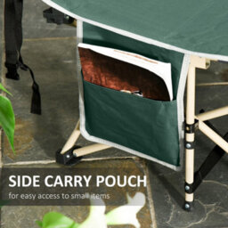 Outsunny Single Portable Outdoor Military Sleeping Bed Camping Cot Green - thumbnail 6