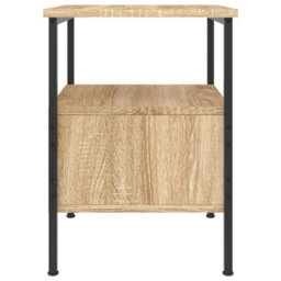 Berkfield Bedside Cabinet Sonoma Oak 34X36X50 Cm Engineered Wood - thumbnail 7