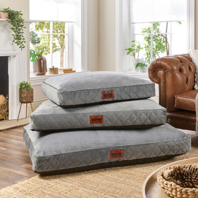 Slumberdown Padded Dog Bed: Cosy Comfort For A Happy Pup, Grey - image 1