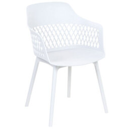 Beliani Set Of 2 Dining Chairs Almira White - thumbnail 4
