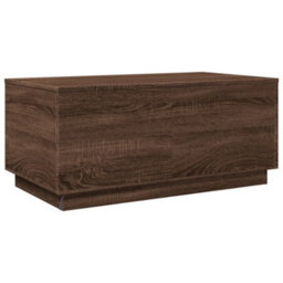Berkfield Coffee Table With Led Lights Brown Oak 90X50X40 Cm - thumbnail 9