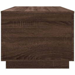 Berkfield Coffee Table With Led Lights Brown Oak 90X50X40 Cm - thumbnail 8