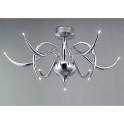 Luminosa Lighting Luminosa Llamas Ceiling 9 Light G4 Polished Chrome, Not Led/cfl Compatible - thumbnail 2