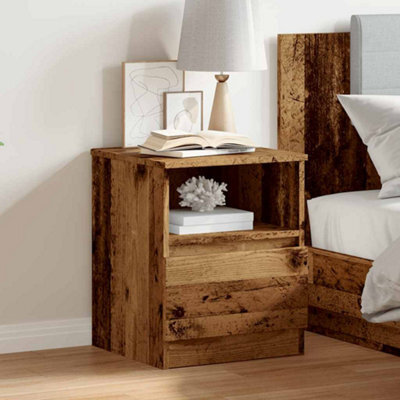 Berkfield Bedside Cabinet Old Wood 40X40X50 Cm Engineered Wood - image 1
