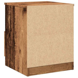 Berkfield Bedside Cabinet Old Wood 40X40X50 Cm Engineered Wood - thumbnail 7