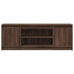 Berkfield Tv Cabinet With Led Brown Oak 139.5X34X50 Cm Engineered Wood - thumbnail 6