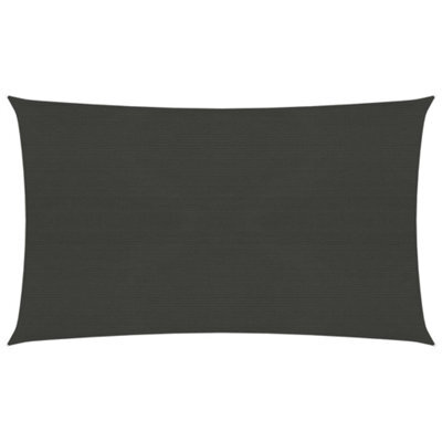 Berkfield Sunshade Sail 160 G/m2 Anthracite 2.5X5 M Hdpe - image 1