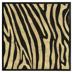 "Andrew Lee Golden Zebra (Picutre Frame) / 20X20"" / Oak" - thumbnail 9