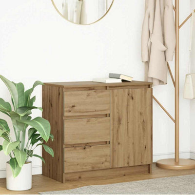 Vidaxl Sideboard With Drawer Artisan Oak 71X35X65 Cm Engineered Wood - image 1