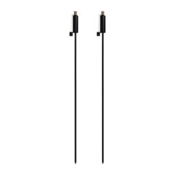 Harbour Housewares 146Cm Metal Garden Torches - Cylinder - Set Of 2 Black Outdoor Lighting Oil Fuel Lamp Candle Flame Lantern - thumbnail 1