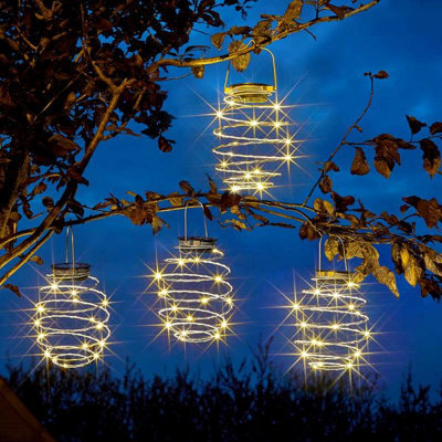 Marco Paul 4X Solar Hanging Spiral Led Lights - image 1