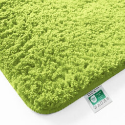 Floordirekt Sky Microfibre Bath Mat Soft 30mm Pile Non Slip Washable Bathroom Rug Green 95 X 95 X 2 Cm - thumbnail 2