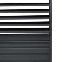 MonsterShop Metal Pergola 3M X 4M Anthracite Grey & 2 Shutter Side Panels - thumbnail 3