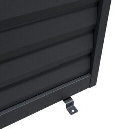 MonsterShop Metal Pergola 3M X 4M Anthracite Grey & 2 Shutter Side Panels - thumbnail 9